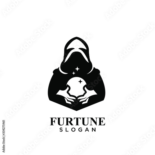 fortune teller logo icon design vector illustration