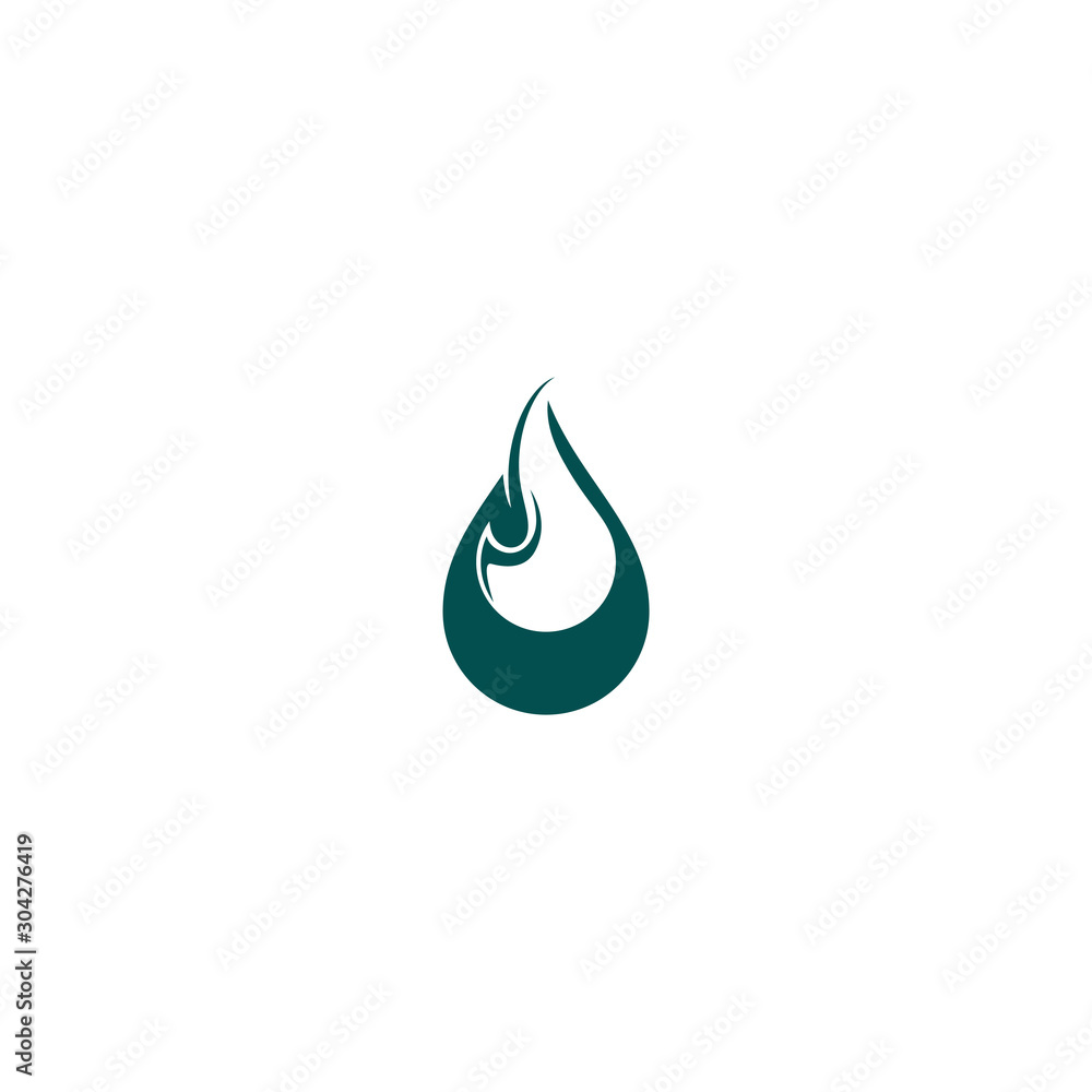 fire flame vector element design template