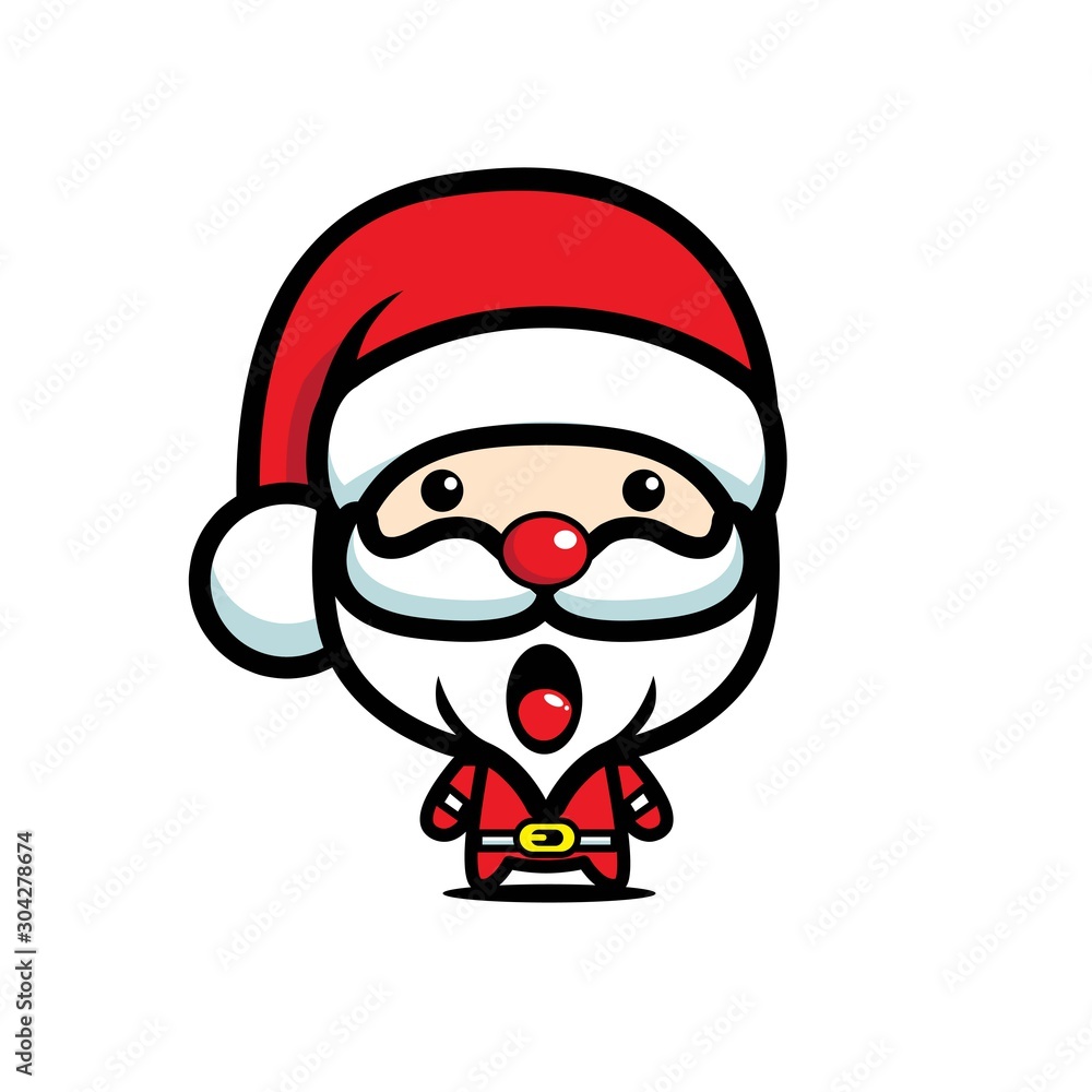 Santa Claus Mascot vector design Santa Claus Mascot vector design