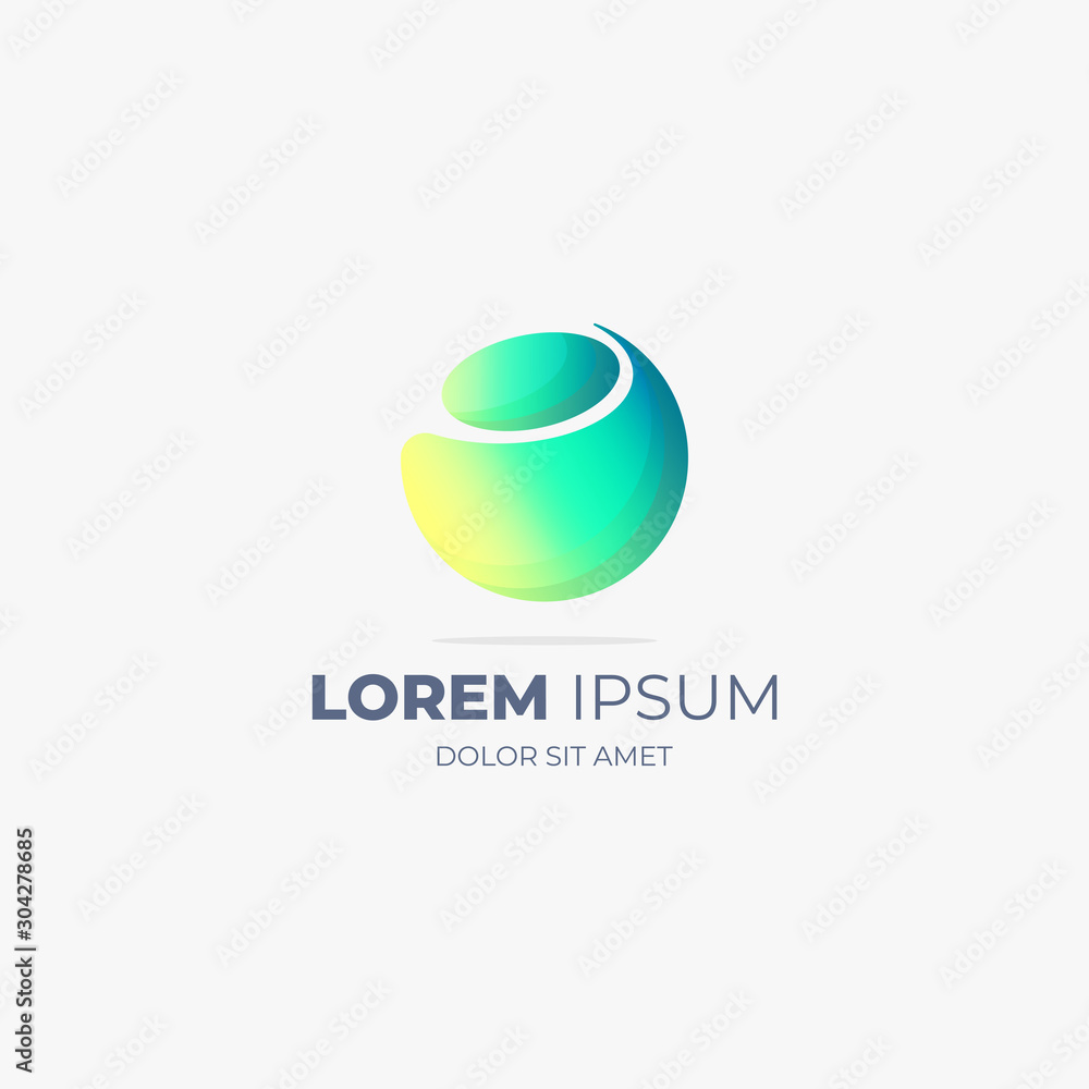 Vector abstract green circle swirl logo design elements for company branding and redesign. Origami paper style, flat, line art gradient modern and futuristic. Vector abstract green circle swirl logo design elements for company branding and redesign. Origami paper style, flat, line art gradient modern and futuristic.