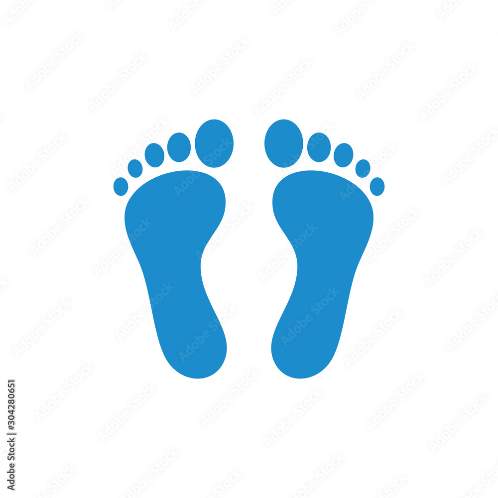 human footprint icon vector design symbol human footprint icon vector design symbol