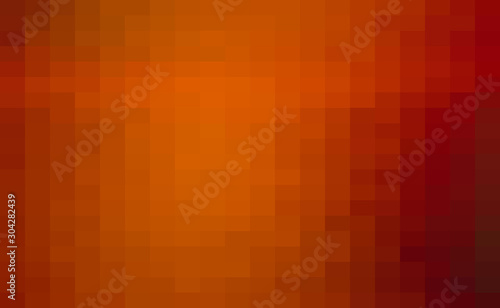 Orange Grid Mosaic Background, Creative Design Templates. abstract colorful gradient rectangles check . Background of squares Different pixel pattern shades.