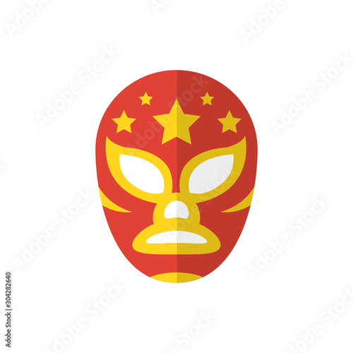 Isolated mexican mask vector design