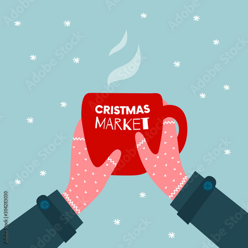 Christmas market poster