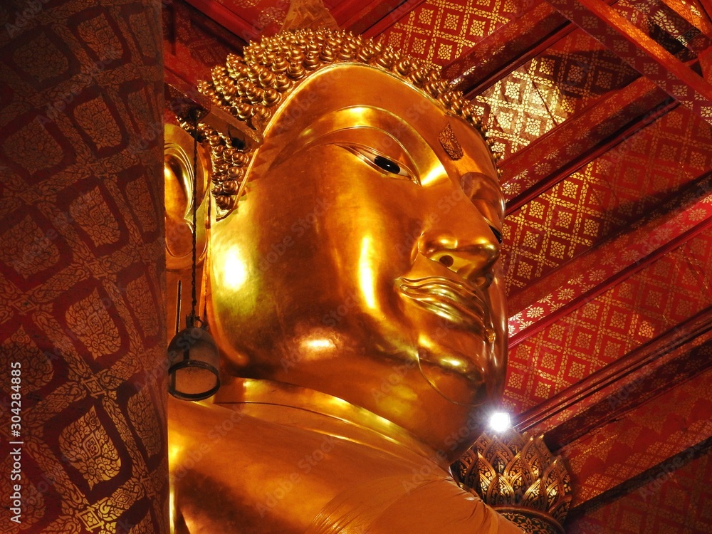 A Thailand gilded Buddha image