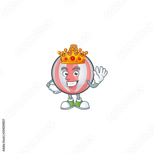 Christmas ball in the cartoon character king