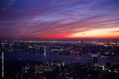 Hudson River NY am Abend