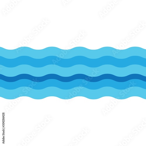 Water wave logo template vector icon design © feri