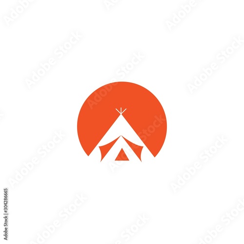 Free Download Tent logo template vector icon design - GFXLoad