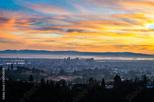 Autumn Sunset over the San Francisco Bay Area © Chris
