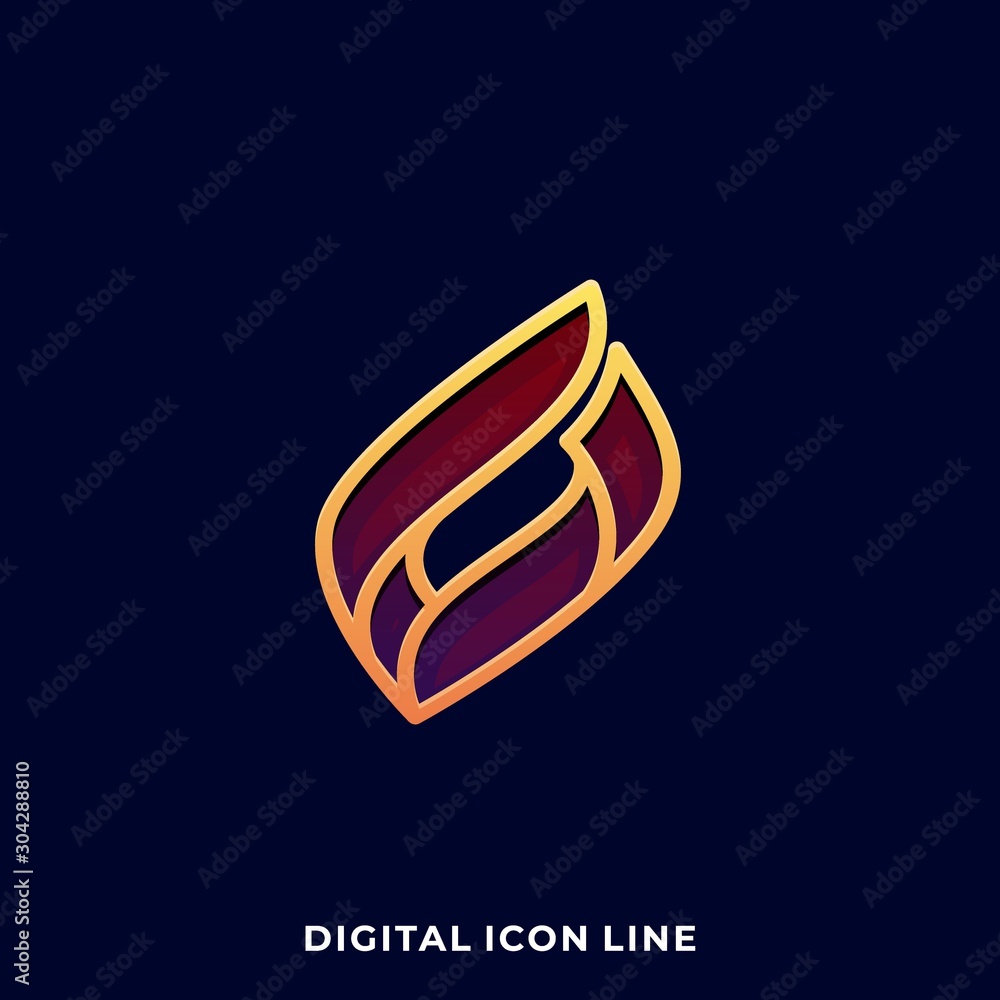 Obraz premium Abstract Box Luxury Illustration Vector Design Template