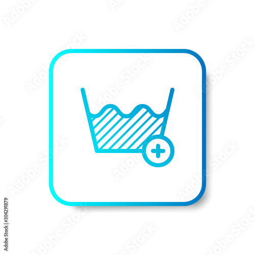 add clothes to soaking outline icon in smooth gradient background button