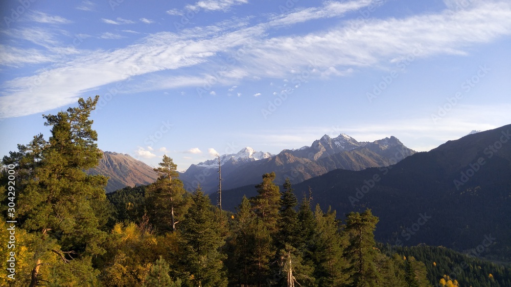 mountains in autumn