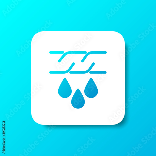 clothes squeeze solid icon in smooth gradient background button