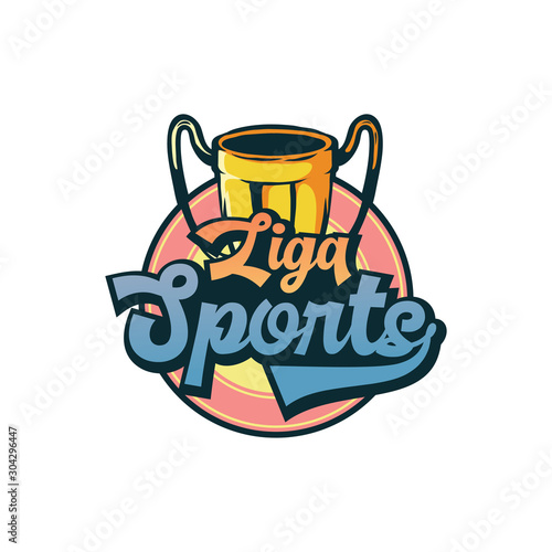 vintage badges sport, colorful sport emblems and logo
