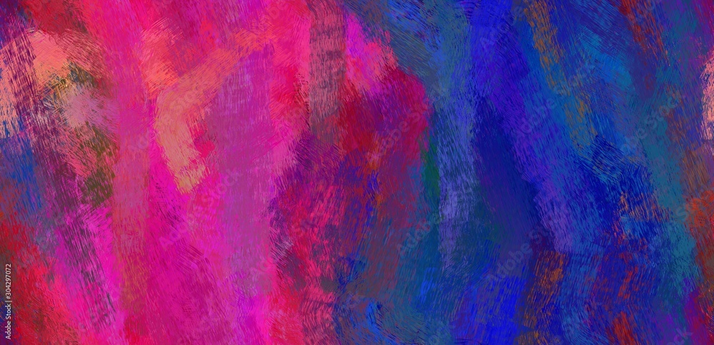 abstract seamless pattern brush painted design with dark slate blue, moderate pink and dark moderate pink color. can be used as wallpaper, texture or fabric fashion printing