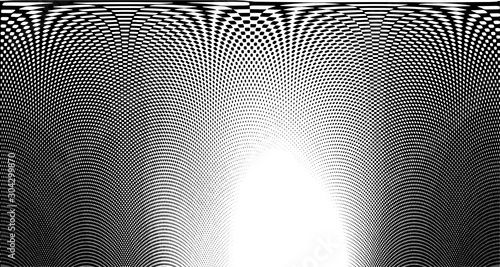 Wave halftone pop art background abstract vector comics style blank layout template with clouds beams and isolated dots pattern. For sale banner for your designe 1960s. with copy space eps10