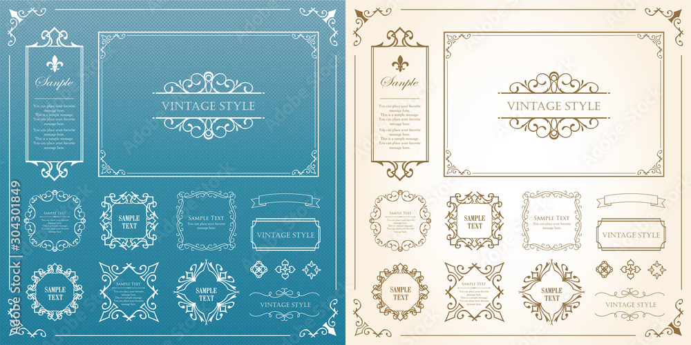 高級　フレーム　ビンテージ　アンティーク調　コピースペース　ラグジュアリー