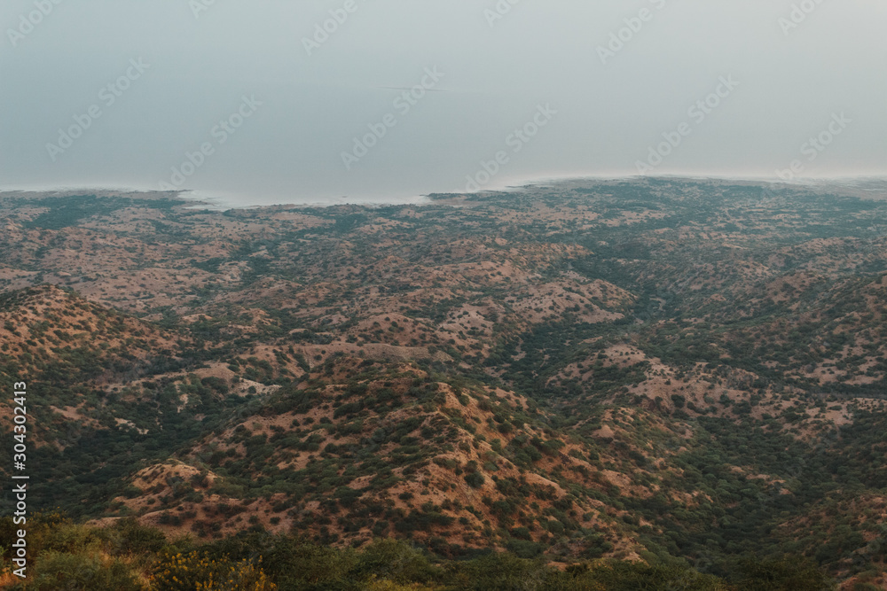 Fototapeta premium View of the Black Hills at Kutch, Gujarat, India