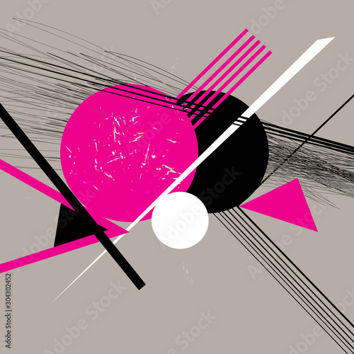 Abstract modern vector background with geometric shapes
