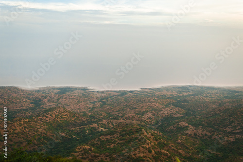 View of the Black Hills at Kutch, Gujarat, India