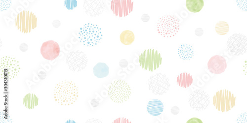 Cute geometric background. Seamless pattern.Vector. かわいい幾何学パターン