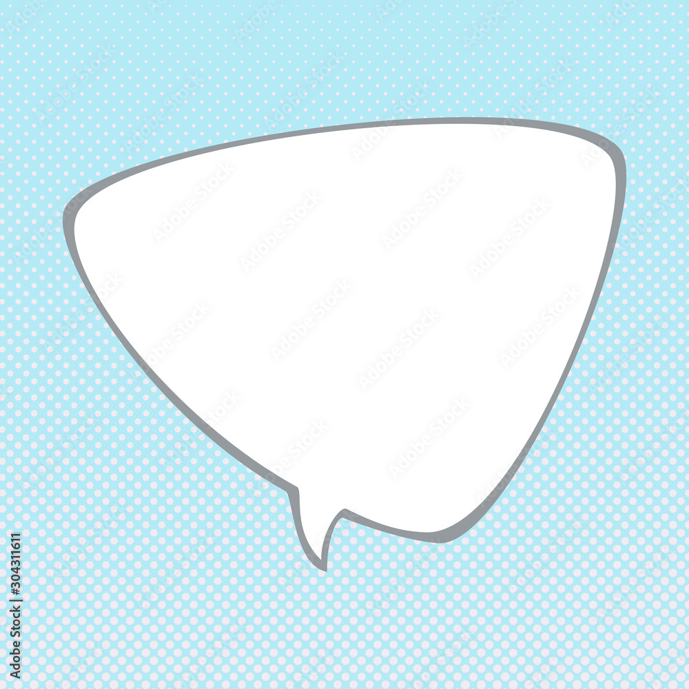 Speech Bubble on Light Blue Background with Dots , Pastel Pop Art Halftone Background, Conversation, Retro Style, Vector Illustration Speech Bubble on Light Blue Background with Dots , Pastel Pop Art Halftone Background, Conversation, Retro Style, Vector Illustration