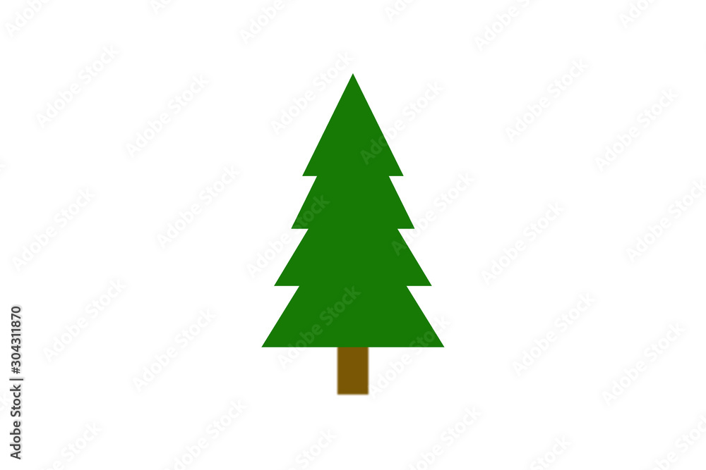 Christmas tree on a white background. Christmas tree on a white background.