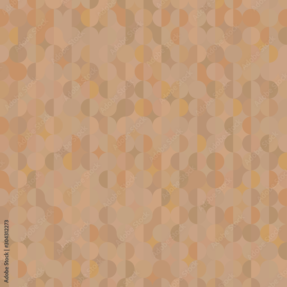 Abstract Seamless Brown Square Background, Semi-circle Pattern Wood Floorboard Abstract Seamless Brown Square Background, Semi-circle Pattern Wood Floorboard