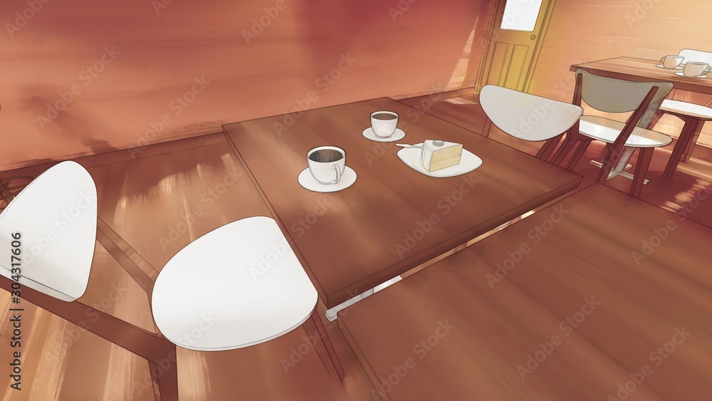 カフェ風 壁木目 人無し イラスト37 Stock Illustration Adobe Stock カフェ風 壁木目 人無し イラスト37 Stock Illustration Adobe Stock