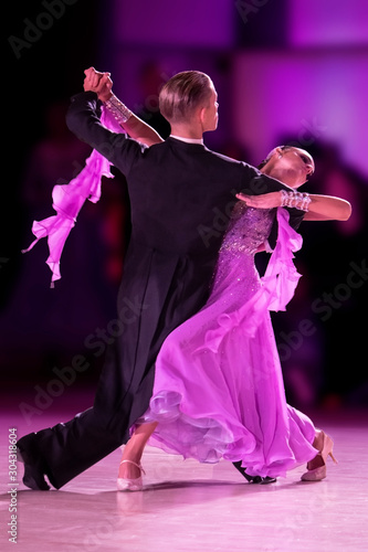 Fotografie, Obraz Ballroom Dance Couple