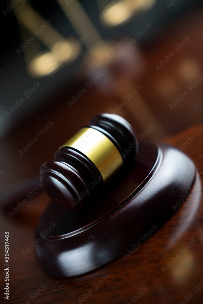 Law concept. Gavel of the judge and the scale of justice Law concept. Gavel of the judge and the scale of justice