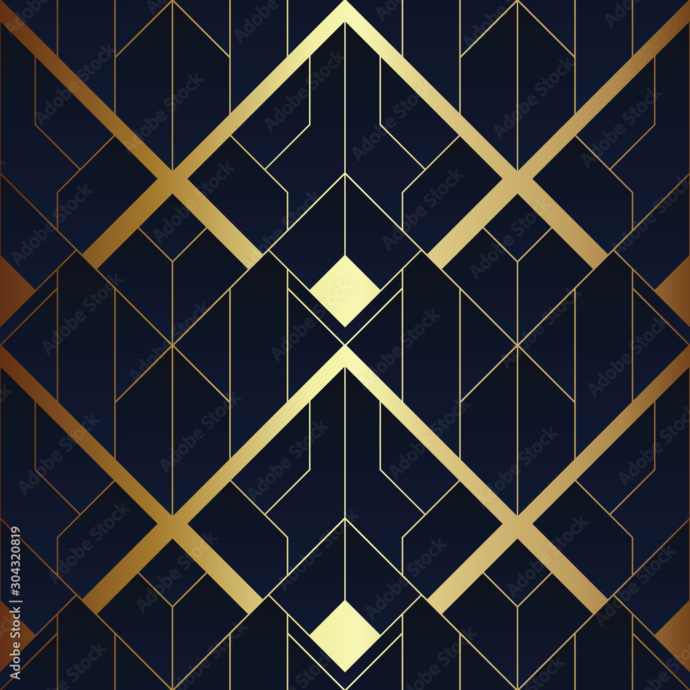 Abstract art deco seamless pattern vector Abstract art deco seamless pattern vector