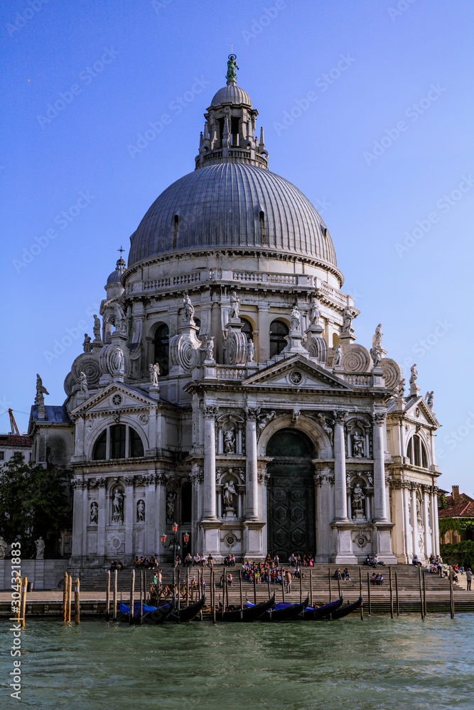 Gothic View to the San Marco Basilica,  Venice, Italy
