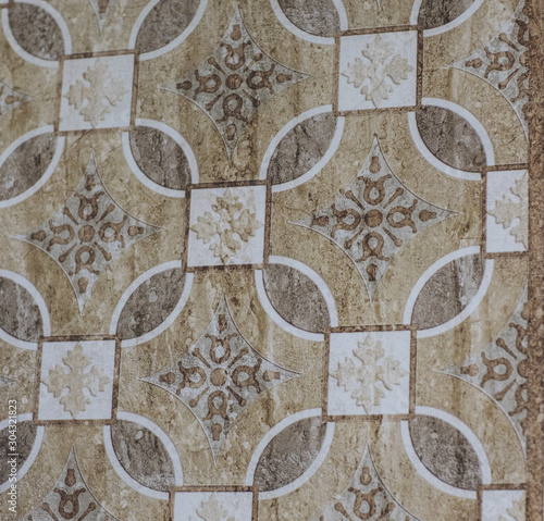 Wallpaper Mural gray kitchen ceramic tile with abstract geometric mosaic pattern Torontodigital.ca