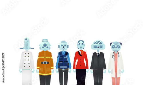 人間に代わって働くロボット達