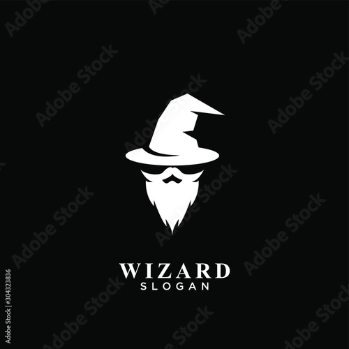 wizard logo icon design vector illustration