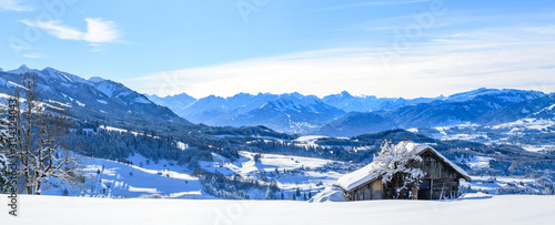 Winterpanorama im Oberallgäu