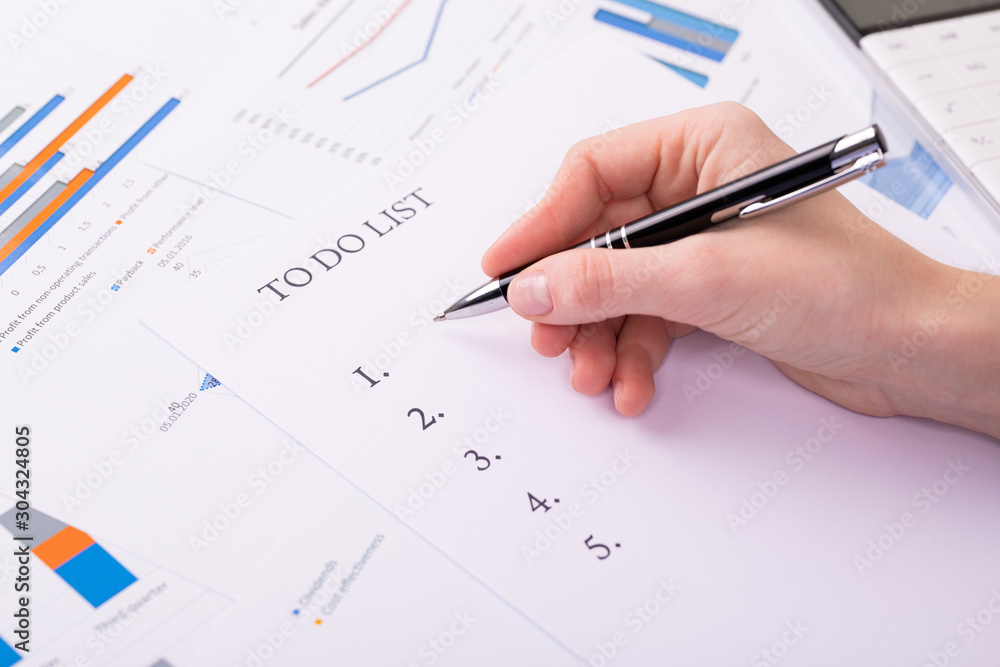 to do list concept, documents on the desktop to do list concept, documents on the desktop
