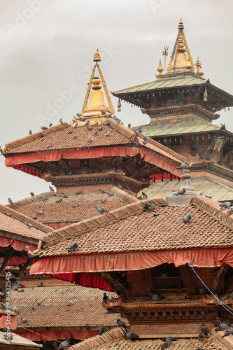 Temples on Durbar Square in Kathmandu, Nepal