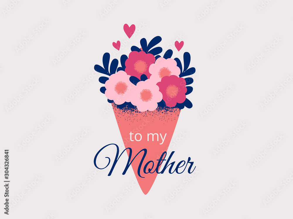 Bouquet of spring flowers wrapped in paper as gift for mother. Concept for the Mother's day, Valentine's day, March 8 women's day. Bouquet of spring flowers wrapped in paper as gift for mother. Concept for the Mother's day, Valentine's day, March 8 women's day.