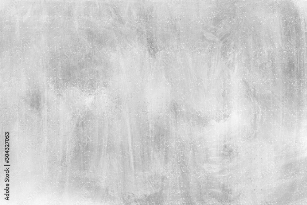 Naklejka premium Concrete wall white grey color for background. Old grunge textures with scratches and cracks. White painted cement wall texture.