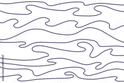 Continuous line drawing abstract background