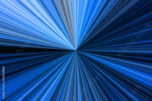 Fondo de velocidad en el universo con rayos azules.