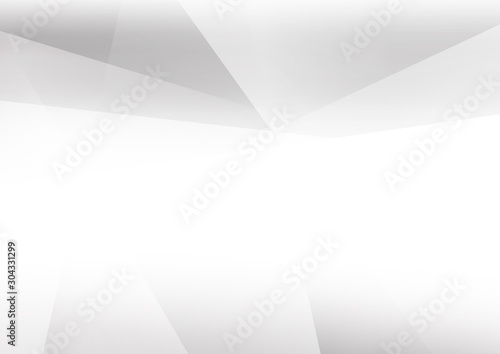 White and grey background. Corporate technology modern design. Pattern style geometric. Abstract modern background used about technology or product presentation backdrop. Vector illustration.