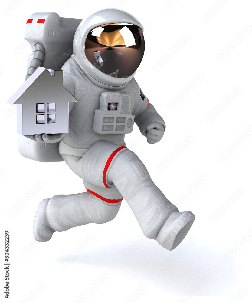 Fun astronaut - 3D Illustration Fun astronaut - 3D Illustration
