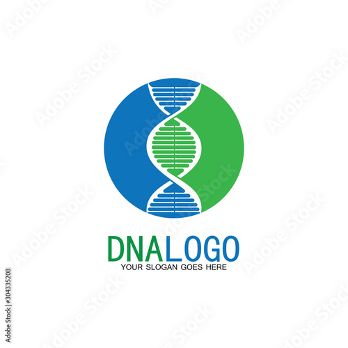 DNA vector logo design template.modern medical logotype.laboratory science icon symbol.colorful pharmacology sign-vector