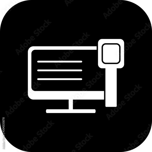 Internet Access Icon Isolated On Abstract Background