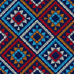Fotobehang Boho stijl patronen Etnisch boho kantpatroon met borduursel  © lazininamarina