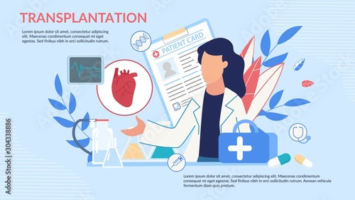Informative Poster Offering Heart Transplantation
